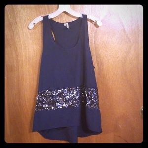 Sparkly dressy tank top